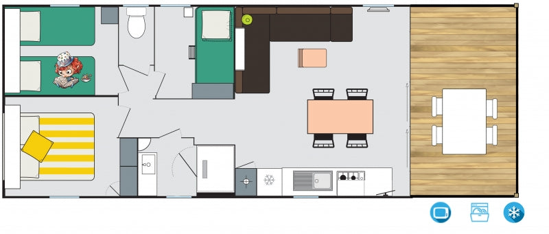 Mobil Home: ResortBay Top Presta 6 persone TOP PRESTA