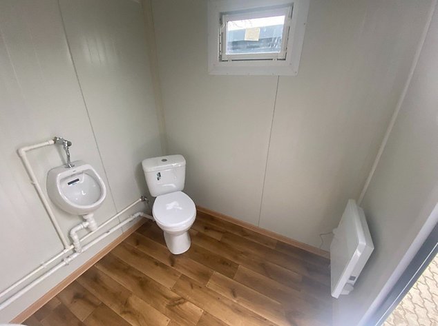 Contenitore sanitario WC Box nuovo con cabina doppia