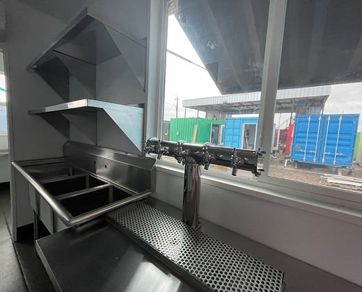 Container bar attrezzato da 40 piedi