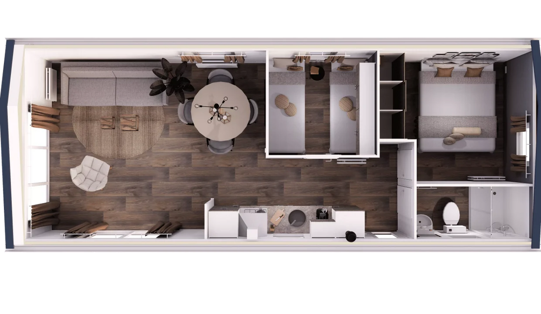 Chalet in legno di base
