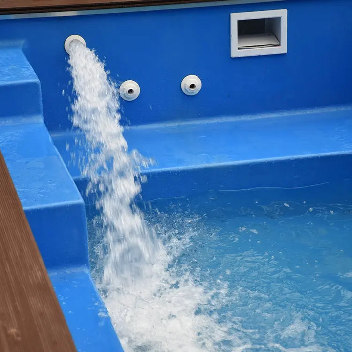 Contenitore per piscina SP02 da 11,8 m con rivestimento in fibra di vetro