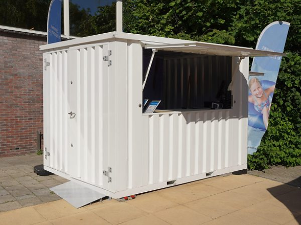 Palo pieghevole per container XL 4 x 2 metri RAL 9016