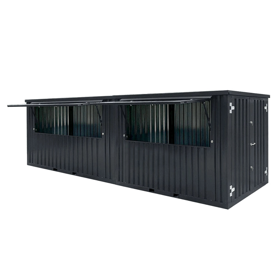 Contenitore con barre rimovibili 8 x 2 metri XL antracite RAL 7021