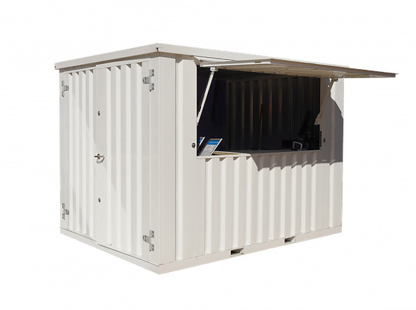 Palo pieghevole per container XL 4 x 2 metri RAL 9016
