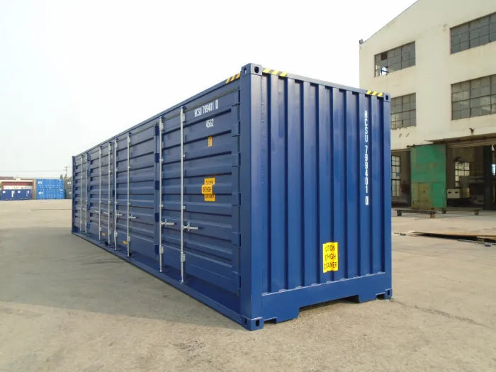 Container high cube open side da 40 piedi
