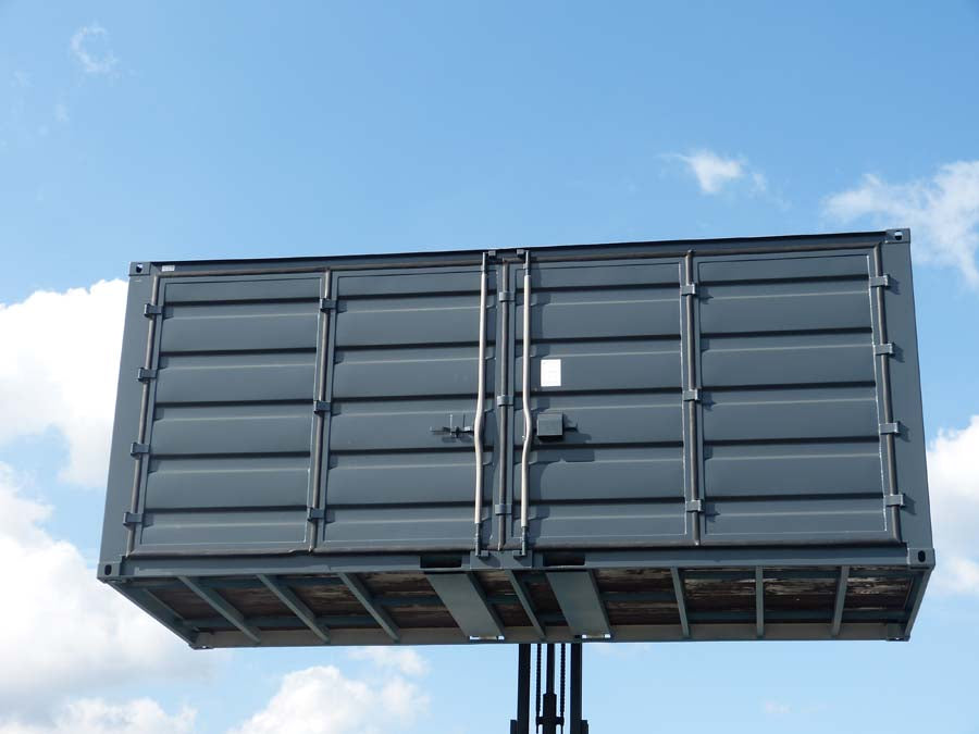 Container da 20 piedi Open Side – Nero
