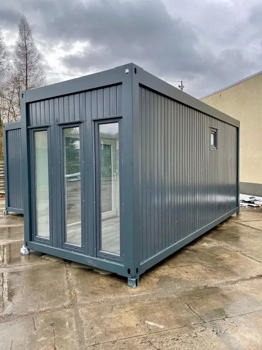 Contenitore ufficio con servizi igienici, 6x2,5