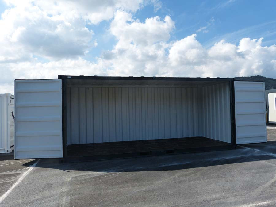 Container da 20 piedi Open Side – Nero