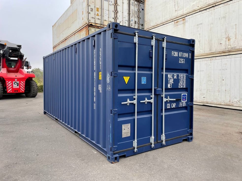 Container di stoccaggio da 20 piedi nuovo + porte facili da aprire