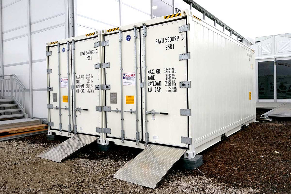 Contenitori refrigerati mobili per eventi e industria