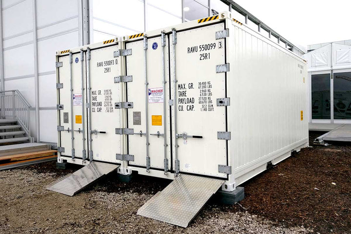 Contenitori refrigerati mobili per eventi e industria
